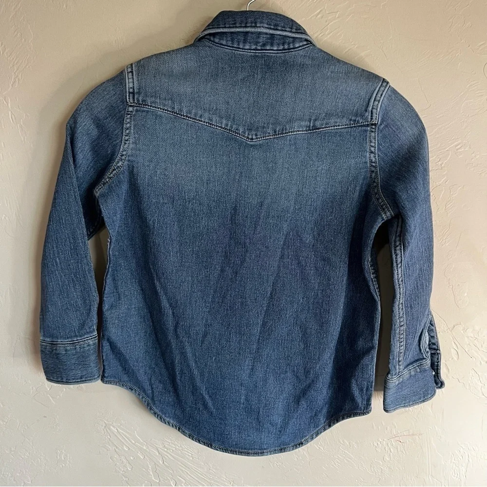 Gap Kids Chambray Western Pearl Button‎ Down Top
